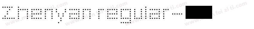 Zhenyan regular字体转换